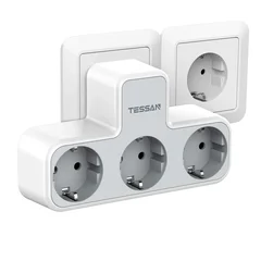 Tessan 6-in-1 Wall Outlet with 3 AC Ports, 2 USB-C and 1 USB-A-13