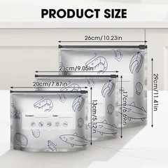 30-Pack S/M/L Sealable Aluminum Foil Pouch Bags-14