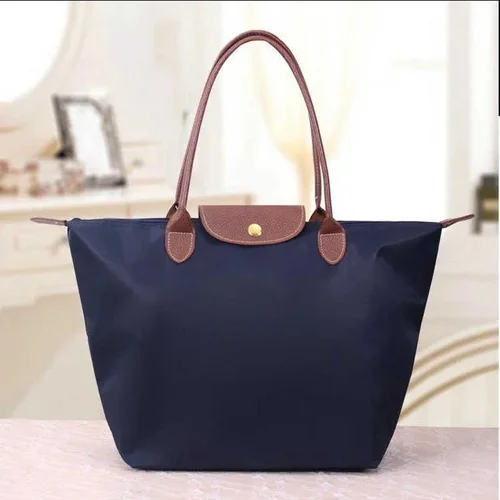 Oxford Nylon Waterproof Folding Tote Shoulder Bag for Women 2024