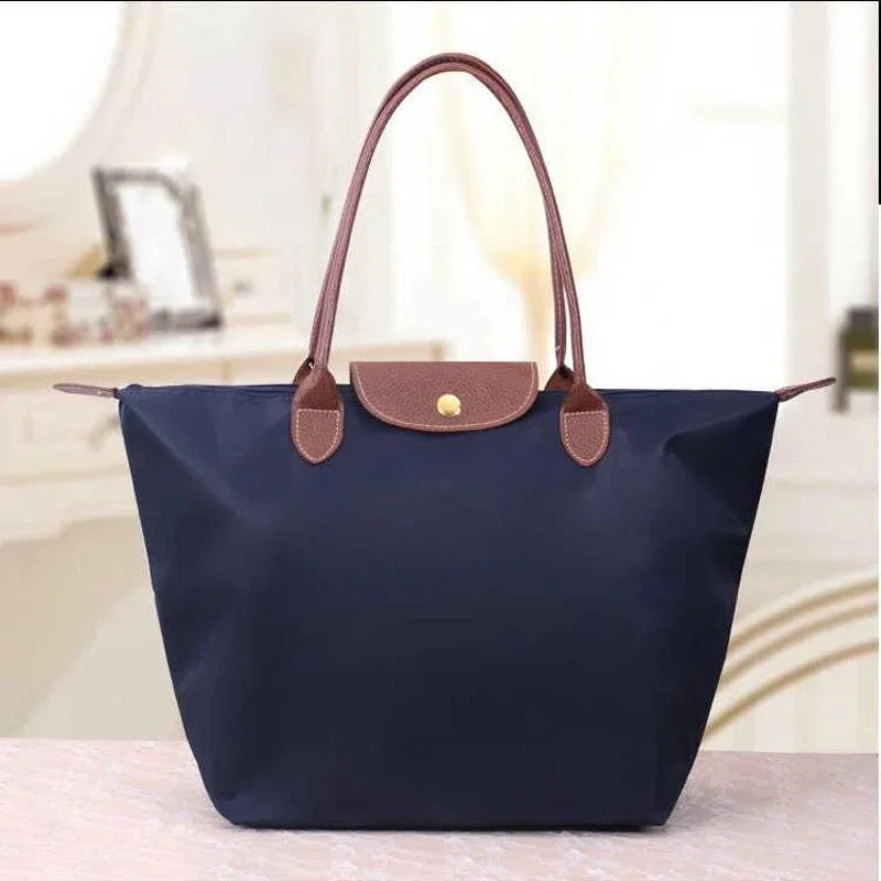 Oxford Nylon Waterproof Folding Tote Shoulder Bag for Women 2024