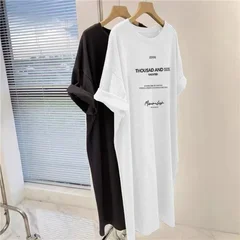 Women's Plus Size Short Sleeve Print Knee-Length Dress-11