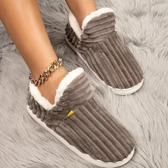 Warm Flannel Non-Slip Indoor Shoes-11