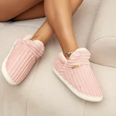 Warm Flannel Non-Slip Indoor Shoes-4