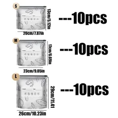 30-Pack S/M/L Sealable Aluminum Foil Pouch Bags-10