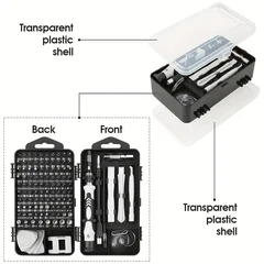 115-in-1 Magnetic Screwdriver Set with Special-Shaped Bits-7