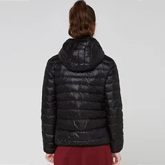 Women's Ultra-Light Short Hooded White Duck Down Jacket-14
