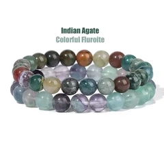 Natural Stone Bead Bracelet Set for Men & Women-27