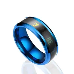 Titanium Steel Temperature Sensitive Mood Ring for Women and Men, 8mm-8