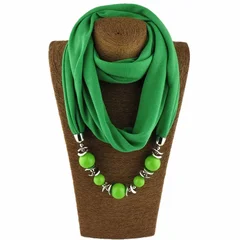 Bohemian Resin Pendant Scarf Necklace-11
