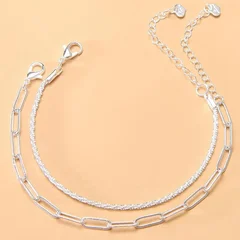 Sparkling Gypsophila Two-Piece Stacked Bracelet-11