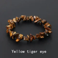 Natural Amethyst Irregular Chip Bead Stretch Bracelet-44