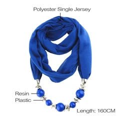 Bohemian Resin Pendant Scarf Necklace-5