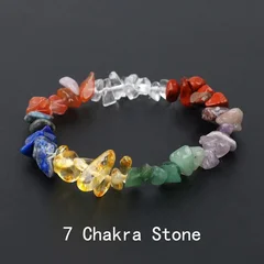 Natural Amethyst Irregular Chip Bead Stretch Bracelet-23