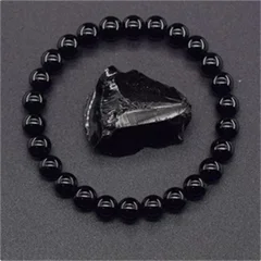 Natural Lapis Lazuli Stone Beads Elastic Bracelet for Men & Women-8