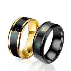 Titanium Steel Temperature Sensitive Mood Ring for Women and Men, 8mm-9