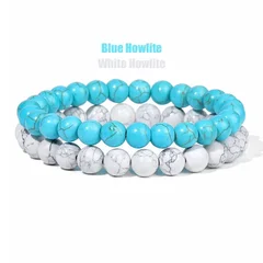 Natural Stone Bead Bracelet Set for Men & Women-19