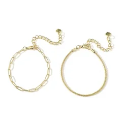 Sparkling Gypsophila Two-Piece Stacked Bracelet-12