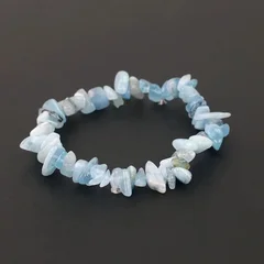 Natural Amethyst Irregular Chip Bead Stretch Bracelet-5