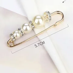 Women's Pearl Beaded Brooch Pin-6