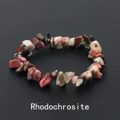 Natural Amethyst Irregular Chip Bead Stretch Bracelet-42