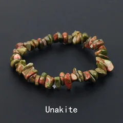 Natural Amethyst Irregular Chip Bead Stretch Bracelet-35