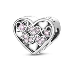 925 Silver Family Tree and Lucky Clover Charm Bead-62