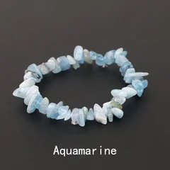 Natural Amethyst Irregular Chip Bead Stretch Bracelet-24