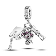 925 Silver Family Tree and Lucky Clover Charm Bead-11
