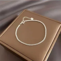 Sparkling Gypsophila Two-Piece Stacked Bracelet-10