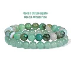 Natural Stone Bead Bracelet Set for Men & Women-25