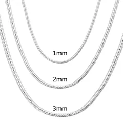 925 Sterling Silver Snake Chain Necklace-10