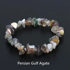 Natural Amethyst Irregular Chip Bead Stretch Bracelet-25