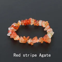 Natural Amethyst Irregular Chip Bead Stretch Bracelet-43