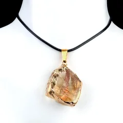 Women's Natural Stone Irregular Pendant Necklace-11