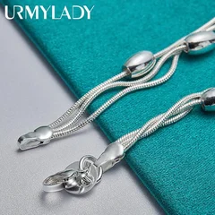 925 Sterling Silver Chain & Link Bracelet-5