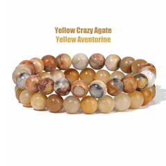 Natural Stone Bead Bracelet Set for Men & Women-15