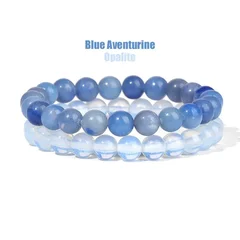 Natural Stone Bead Bracelet Set for Men & Women-23