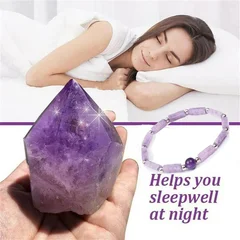 Women's Natural Amethyst Adjustable Bracelet-5