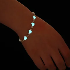 Luminous Love Heart Pendant Bracelet-1