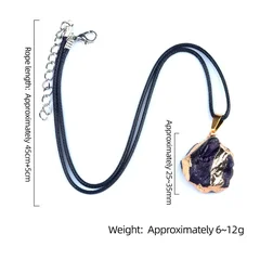 Women's Natural Stone Irregular Pendant Necklace-6