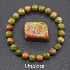 Natural Lapis Lazuli Stone Beads Elastic Bracelet for Men & Women-4