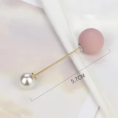 Women's Pearl Beaded Brooch Pin-14
