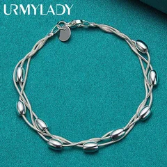 925 Sterling Silver Chain & Link Bracelet-4
