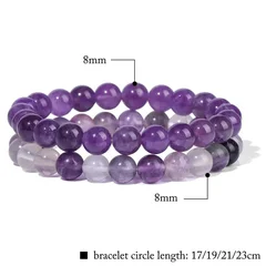 Natural Stone Bead Bracelet Set for Men & Women-4