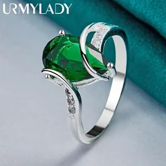 Water Drop Turquoise 925 Sterling Silver Ring-6