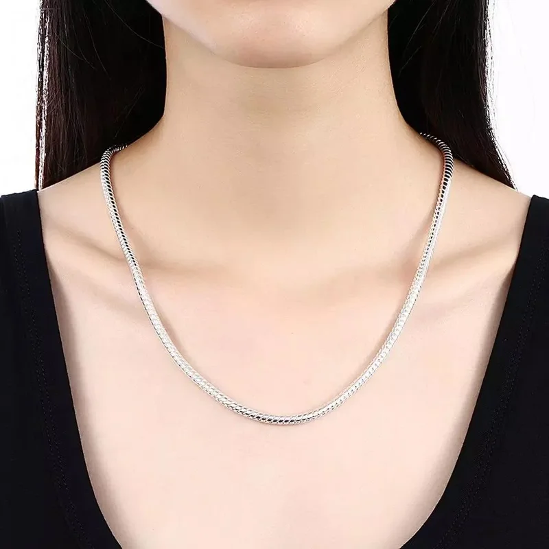 925 Sterling Silver Snake Chain Necklace