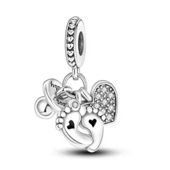 925 Silver Family Tree and Lucky Clover Charm Bead-23