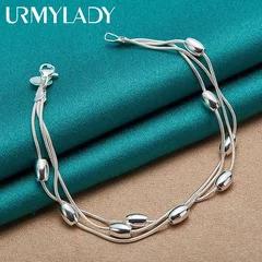 925 Sterling Silver Chain & Link Bracelet-6