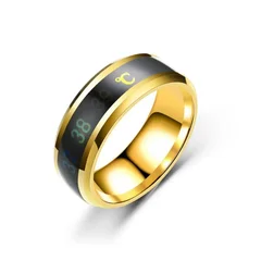 Titanium Steel Temperature Sensitive Mood Ring for Women and Men, 8mm-7