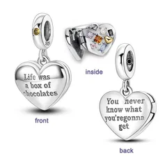 925 Silver Family Tree and Lucky Clover Charm Bead-40